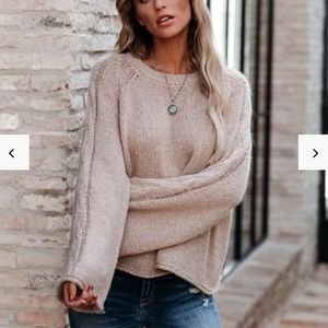 Visions of you bell sleeve sweater